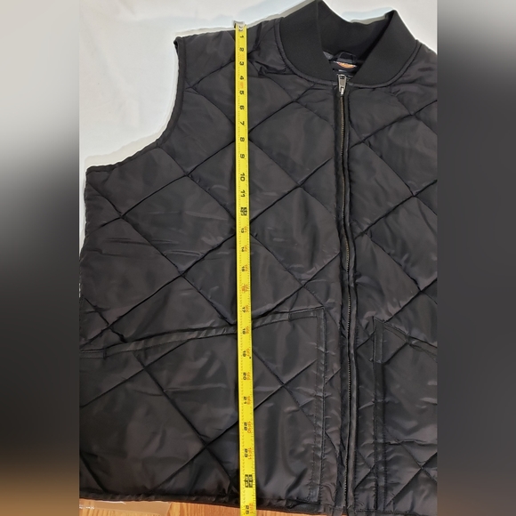 Dickies TE242 Diamond Quilted Nylon Vest Black, EUC!! - Picture 14 of 15